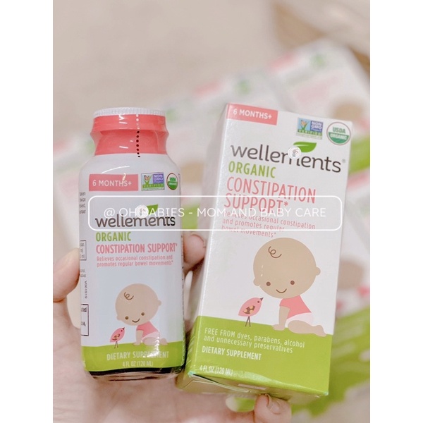 Siro táo bón Wellements Organic cho bé từ 6m+ [OH BABIES]