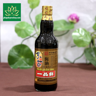 Thực Phẩm Chay - Nước tương xì dầu Nhất Phẩm Tiên, Chai 500ml - 1,6L