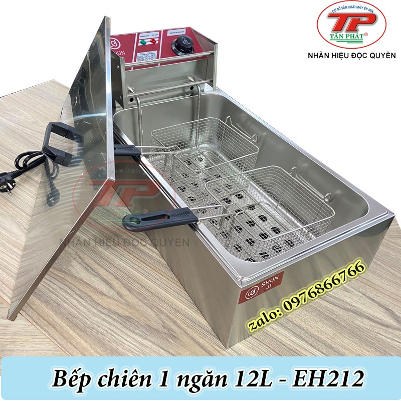 BẾP CHIÊN 1 NGĂN 12L, BẾP CHIÊN ĐƠN 12L - EH212 - bếp chiên dầu chiên được nguyên con gà