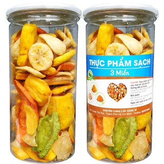 [Combo 2 Hũ] Trái cây sấy khô thập cẩm loại nguyên miếng TPS - Mỗi Hũ 280G
