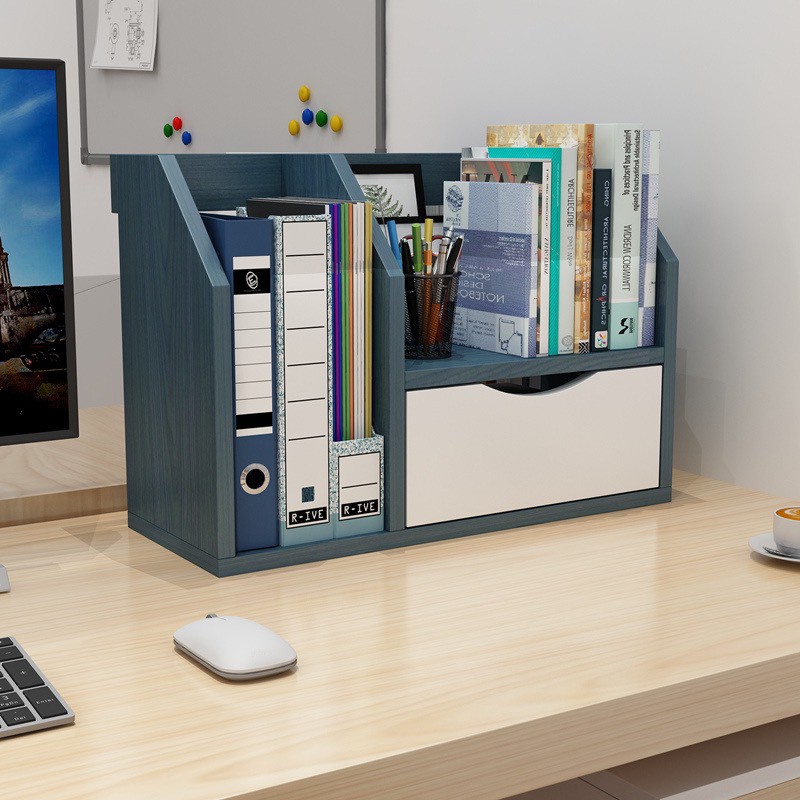 Giá sách để bàn kệ sách để bàn làm việc gỗ MDF nhập khẩu chống thấm chống mối mọt