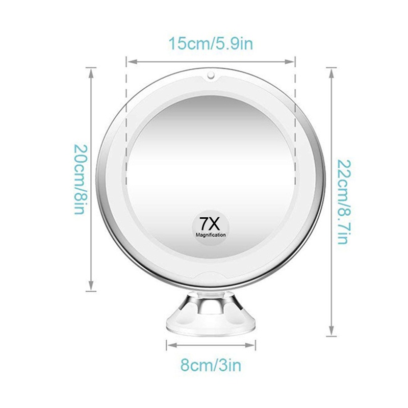 Gương Trang Điểm Phóng Đại Có Đèn LED Tiện Dụng