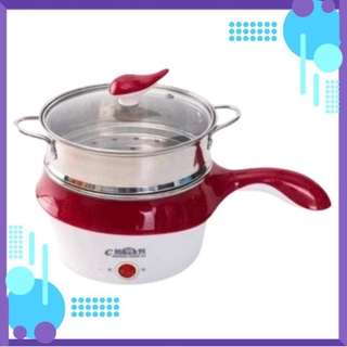 Nồi lẩu mini siêu tốc kèm vỉ hấp đa năng có tay cầm tiện dụng size 18cm