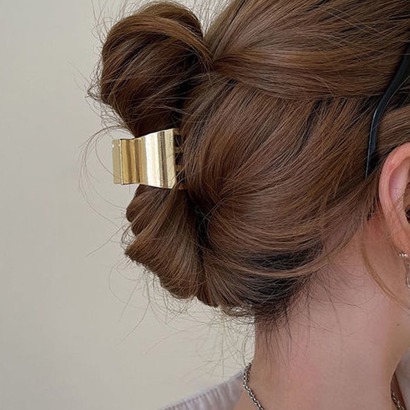 Kẹp Tóc Kim Loại Cố Định Tóc Đuôi Ngựa Chống Chảy Xệ Cao Cấp