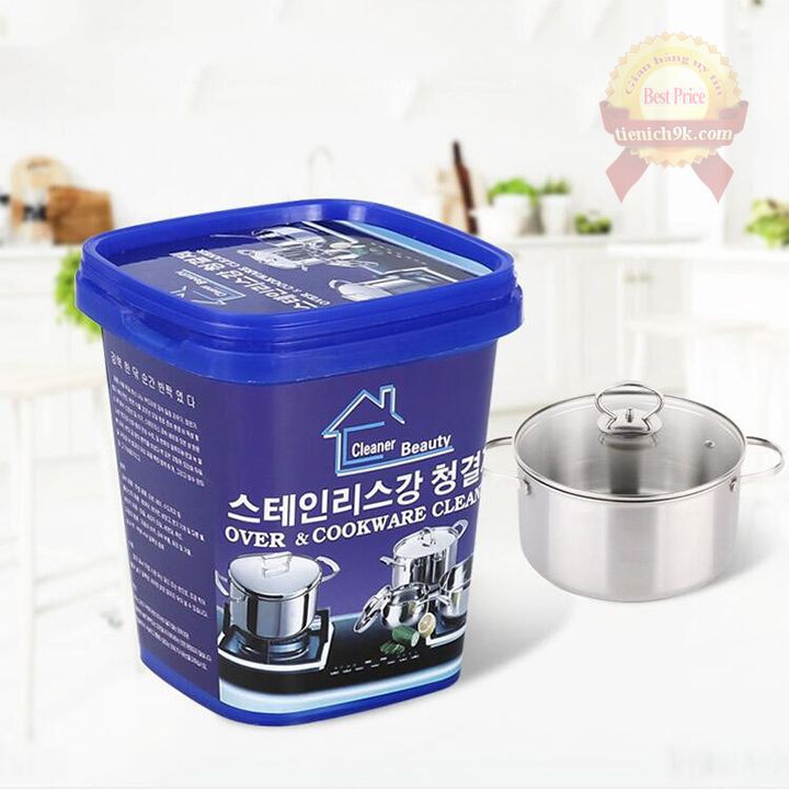 Bột chất tẩy inox nồi xoong chảo vòi sen – Đánh bóng thép CkWare Hàn Quốc