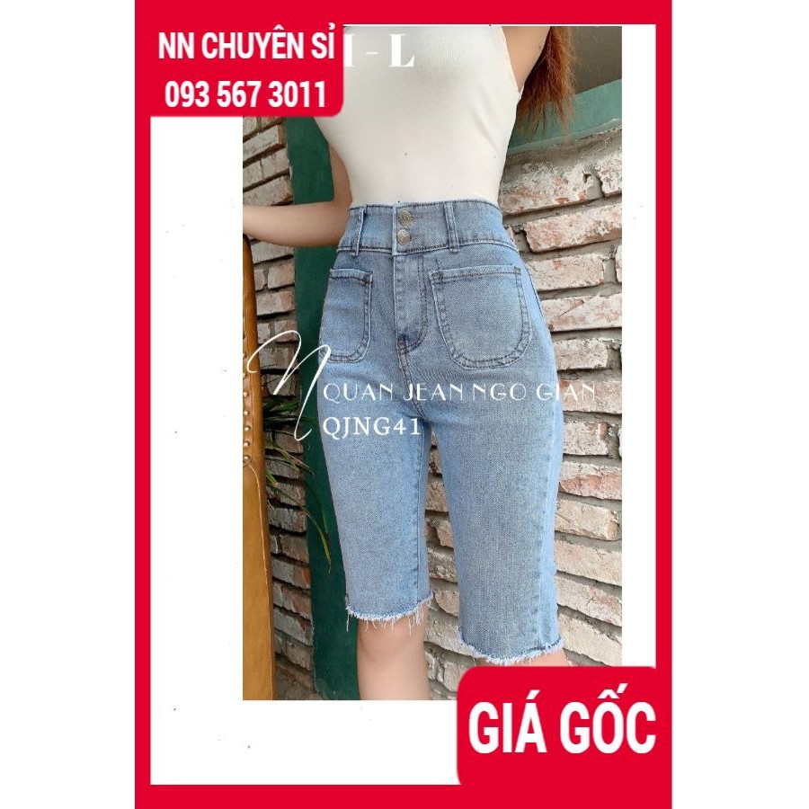 HÀNG ĐẸP - QUẦN JEAN NGỐ GIÃN ÔM BODY ⚡ẢNH THẬT CHỤP SHOP⚡ QUẦN LỬNG ÔM BODY QJNG41