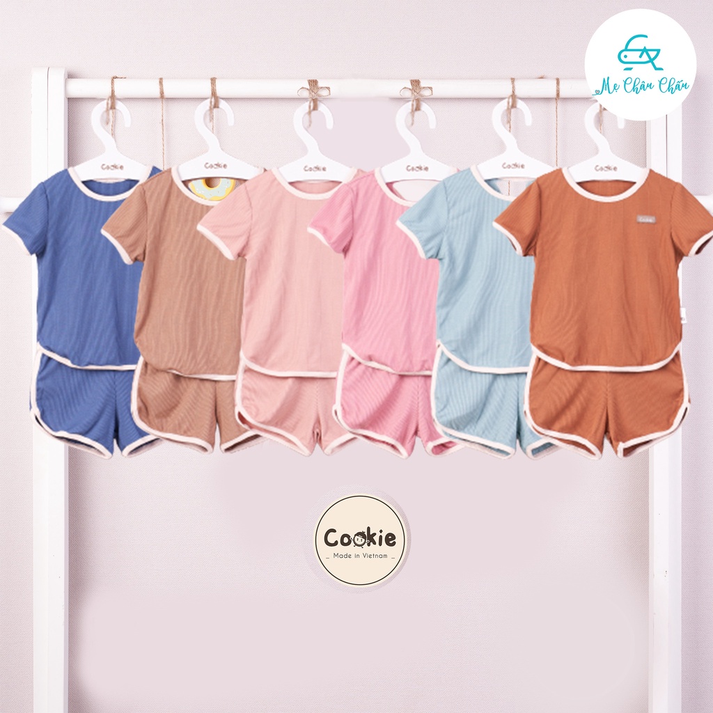 Bộ Quần Áo Cộc Tay Cookie Sporty Chui Đầu (Size 6-9 Tháng Đến 2-3 Tuổi)