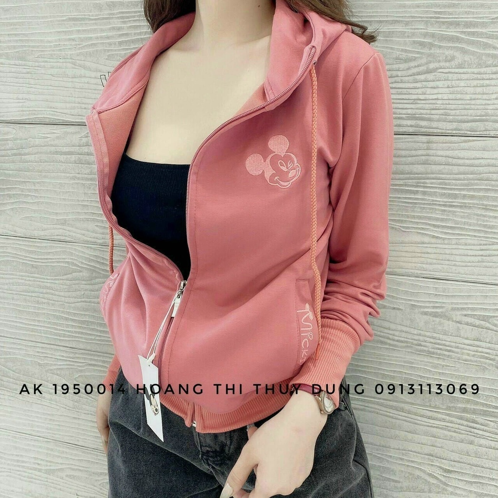 Áo Khoác nữ giải nhiệt logo thêu
