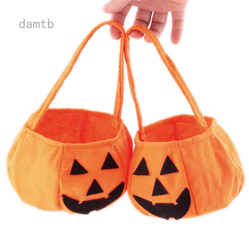 Túi Đựng Kẹo Được Làm Từ Vải Không Dệt Hình Quả Bí Ngô Halloween
