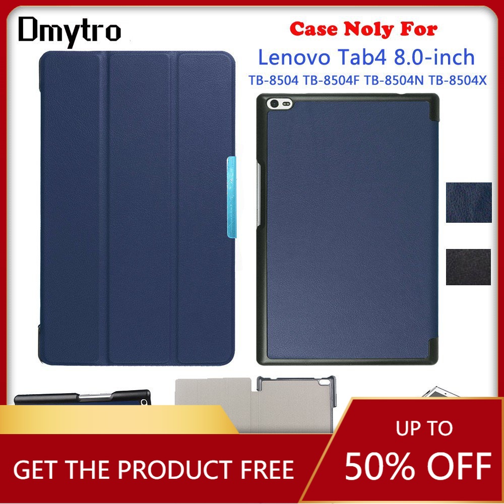 Bao Da Máy Tính Bảng Nắp Lật Từ Tính Chống Sốc Cho lenovo tab 4 8.0 8504x 8504f 8504n Ốp