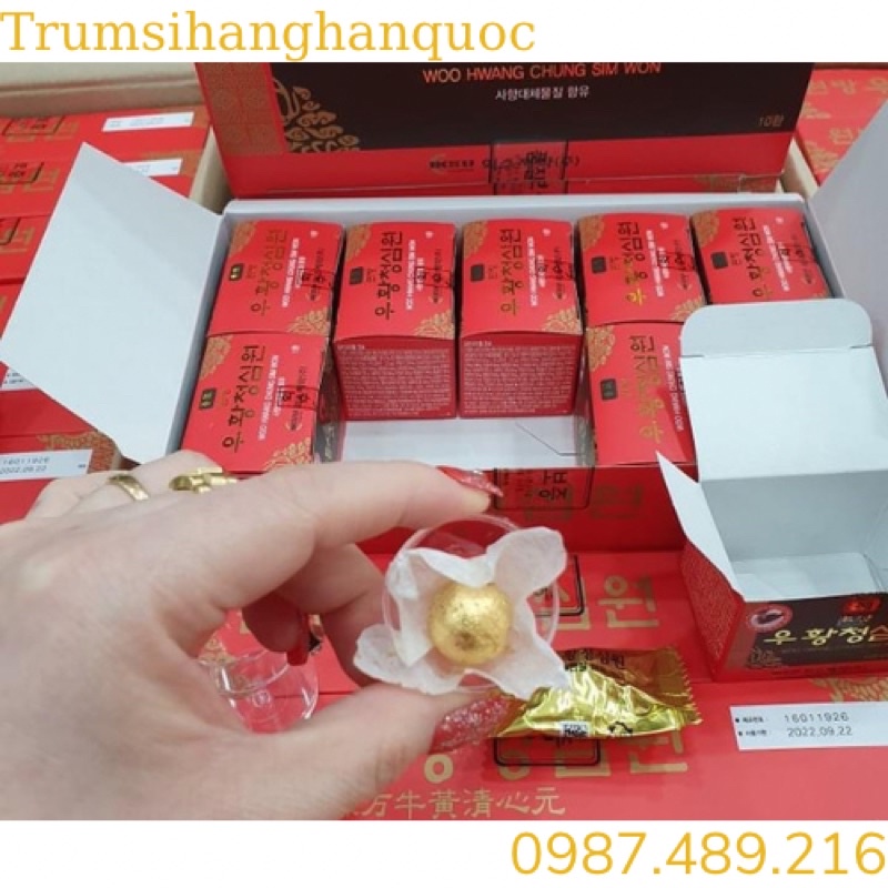 An Cung Ngưu Hoàng Iksu Đỏ 10 Viên Hàn Quốc, trumsihanghanquoc