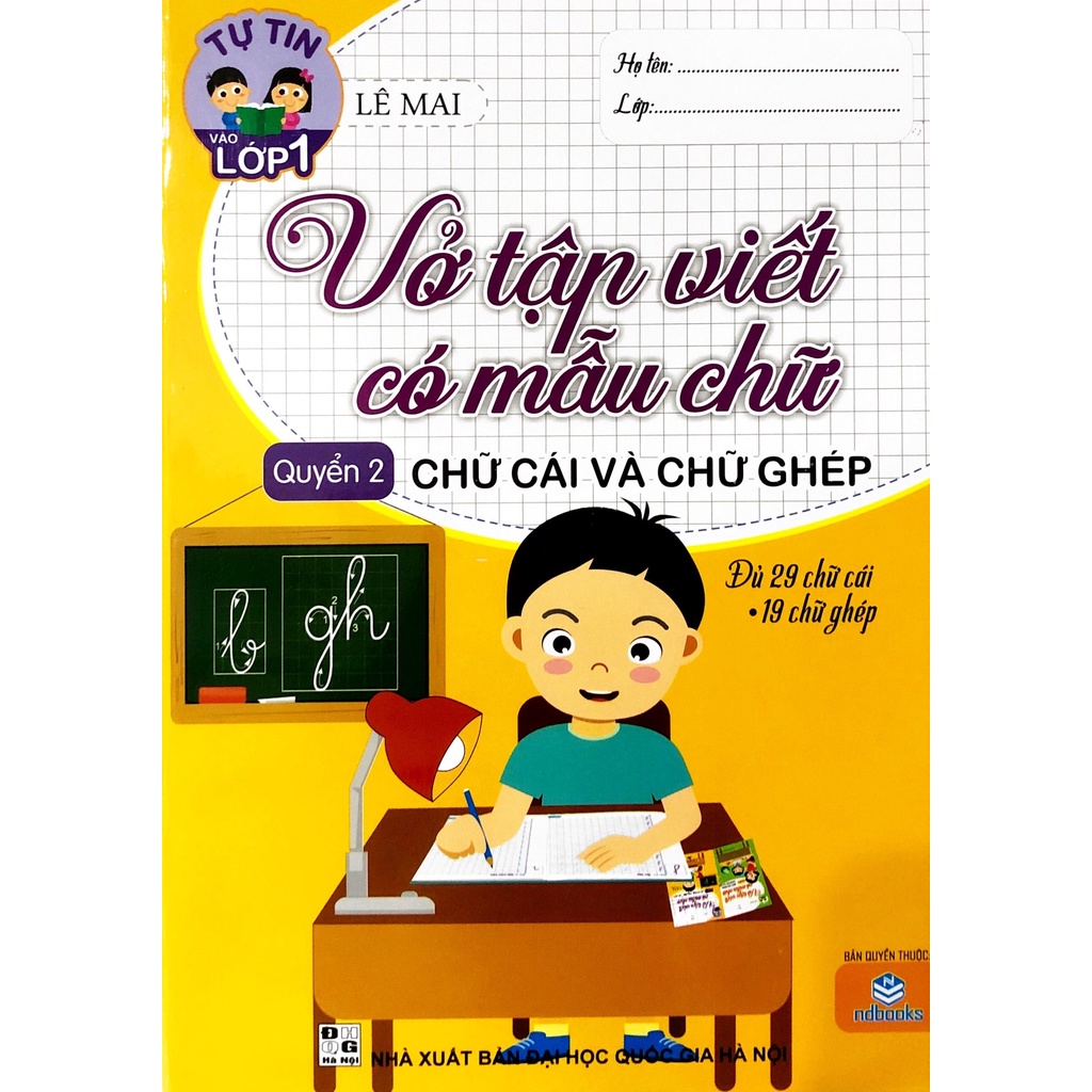 [Mã LT50 giảm 50k đơn 250k] Sách - Vở Tập Viết Có Mẫu Chữ (Chữ Cái Và Chữ Ghép) - Quyển 2