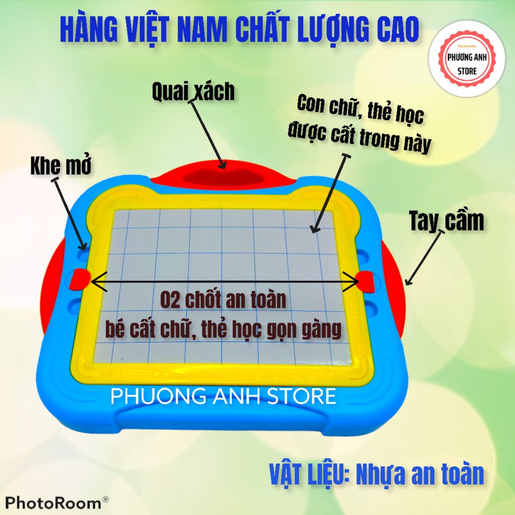 Bảng học thông minh chữ cái Tiếng Việt GRIMM ,chữ số PITAGO phương pháp STEAMS giáo dục sớm cho trẻ 3-6 tuổi