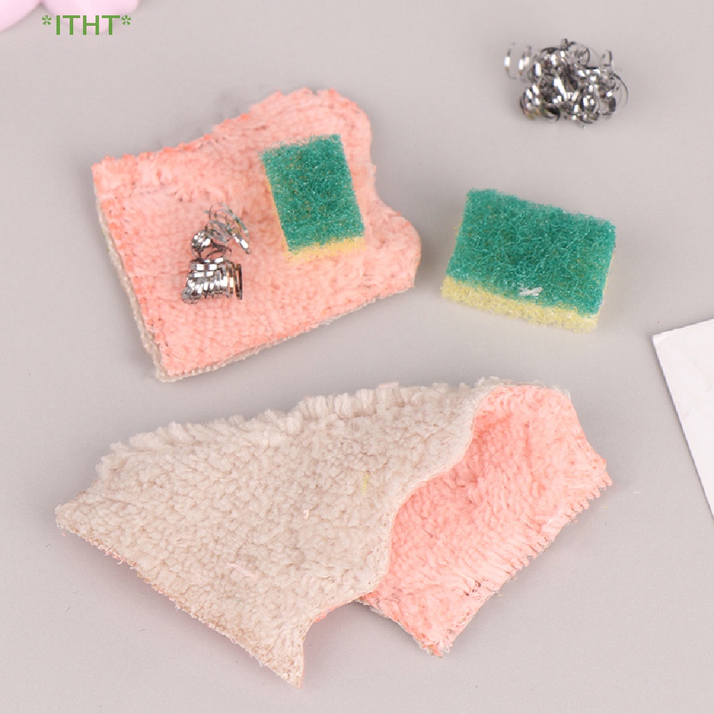 Bộ Dụng Cụ Rửa Chén Mini Tỉ Lệ 1: 12 Tiện Dụng Cho Nhà Búp Bê Mới