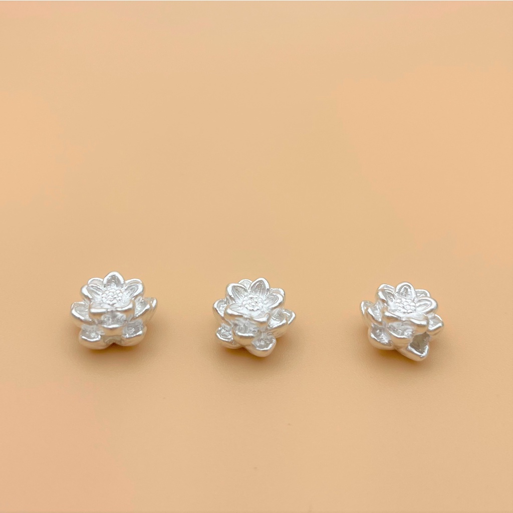 Nối hoa sen nối ngang phân tầng - Charm Bạc 925 - CB367