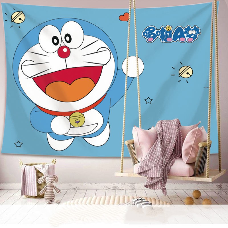 Tấm thảm hình Doraemon treo tường trang trí phòng ngủ / phòng khách | BigBuy360 - bigbuy360.vn