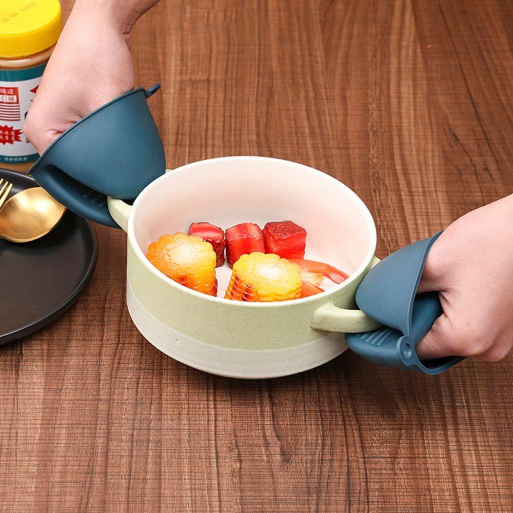 Dụng Cụ Kẹp Chén Dĩa Bằng Silicone Và Thép Không Gỉ Chống Bỏng Tiện Dụng