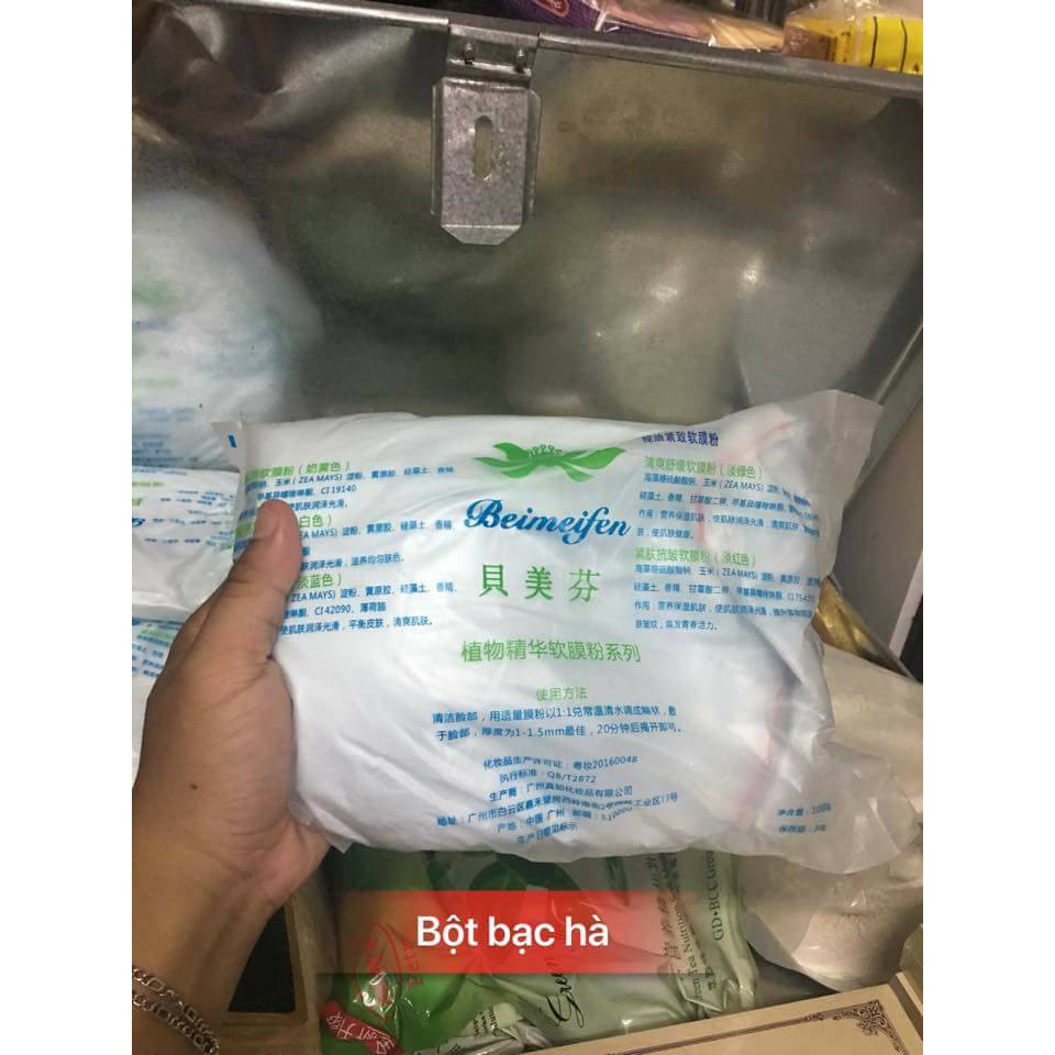 Mặt nạ  Bạc Hà gói 1kg chuyên dùng trong spa và tmv ( hàng shop gửi ngẫu nhiên)