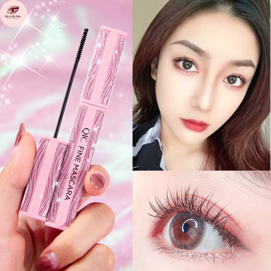 Mascara QIC vỏ hồng đầu nhỏ giúp mi tơi dày - mascara JINT