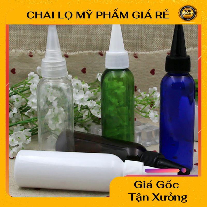 Chai Chiết Mĩ Phẩm ❤ RẺ VÔ ĐỊCH ❤ Chai nhựa pet nút nhọn 100ml,50ml,30ml , chai lọ chiết mỹ phẩm , phụ kiện du lịch
