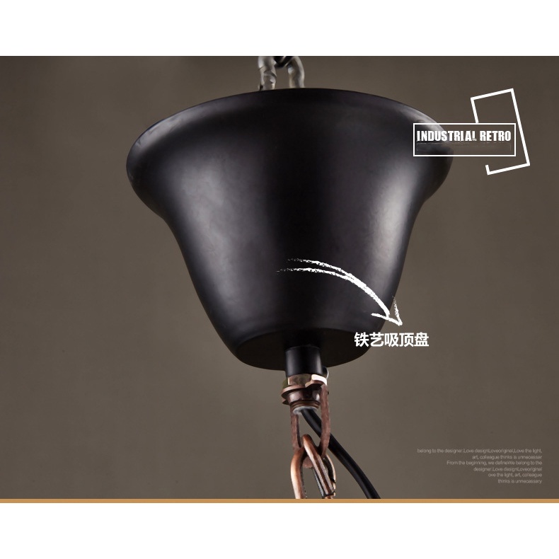 Đèn treo thả trần trang trí quầy bar, quán cafe,nhà hàng phong cách retro cổ điển sang trọng.