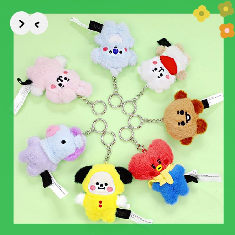 Móc Khóa Hình Thú Nhồi Bông bt21 Dễ Thương Điện Thoại