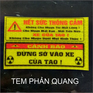 TEM CẢNH BÁO PHẢN QUANG