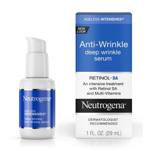 Tinh chất chống nhăn chuyên sâu Neutrogena Ageless Intensives Anti Wrinkle Deep Wrinkle Serum (29ml)