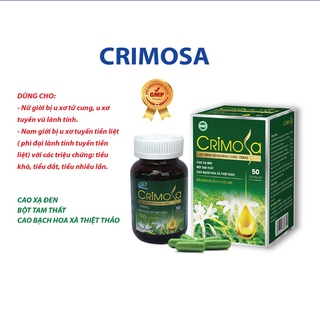 Viên Uống Trinh Nữ Hoàng Cung Crimosa – Ngăn Ngừa U Xơ Tử Cung, U Nang Buồng Trứng, Phì Đại Tuyến Tiền Liệt - Lọ 50 Viên