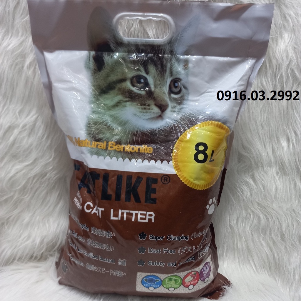 Cát vệ sinh cho mèo Catlike 8L, Khử mùi vón cục