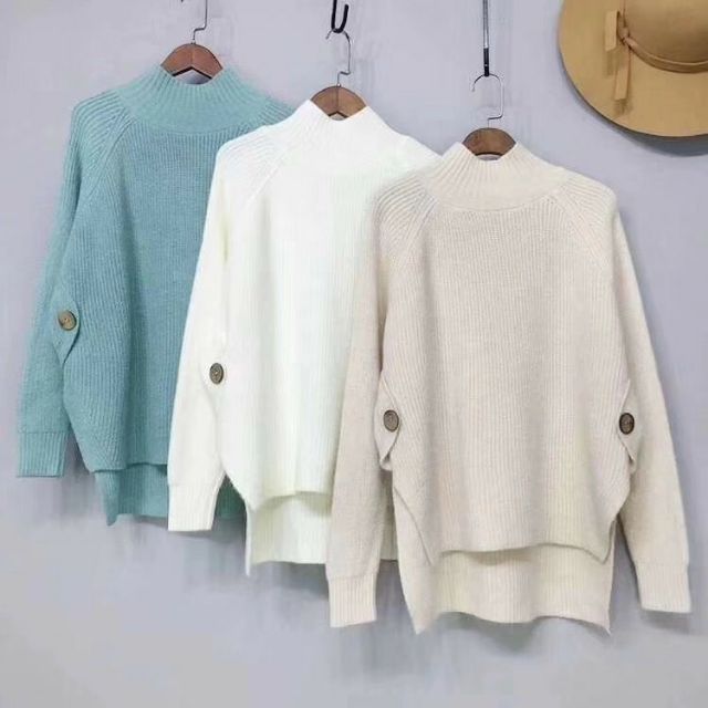 [ Hàng sẵn ] Áo len phối khuy sang chảnh [ Ảnh thật ] [Quảng Châu ] | BigBuy360 - bigbuy360.vn