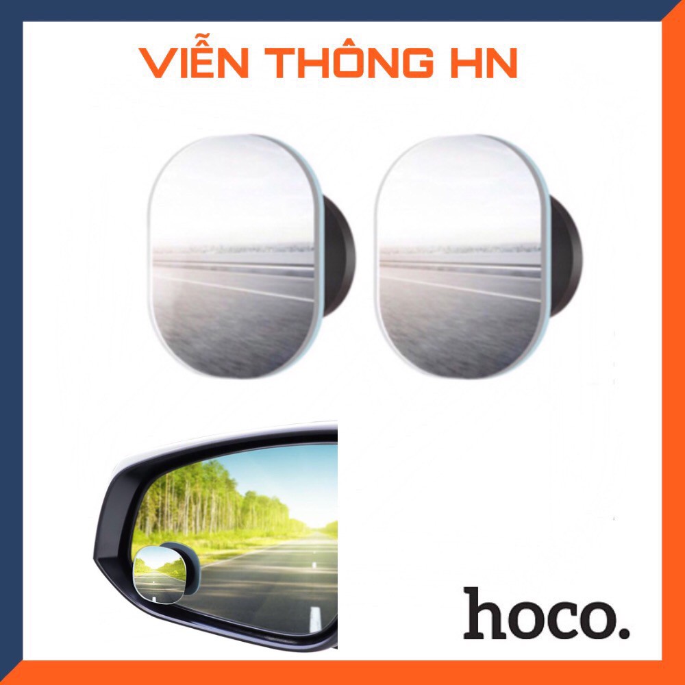 Bộ 2 gương cầu lồi xóa điểm mù ô tô xe hơi Hoco PH10 - gương cầu mini nhỏ dán gương oto tăng tầm nhìn - vienthonghn