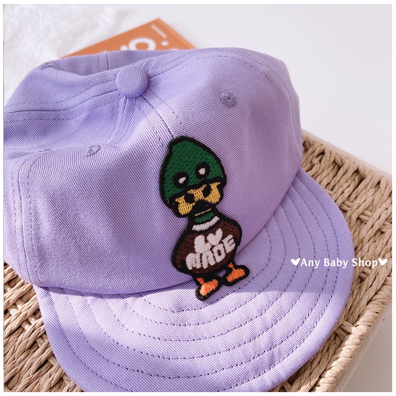 Mũ nón Hiphop Snapback vành mềm cho bé trai và bé gái hình chú vịt xanh nhiều màu cực hot ❣❣ ❣❣