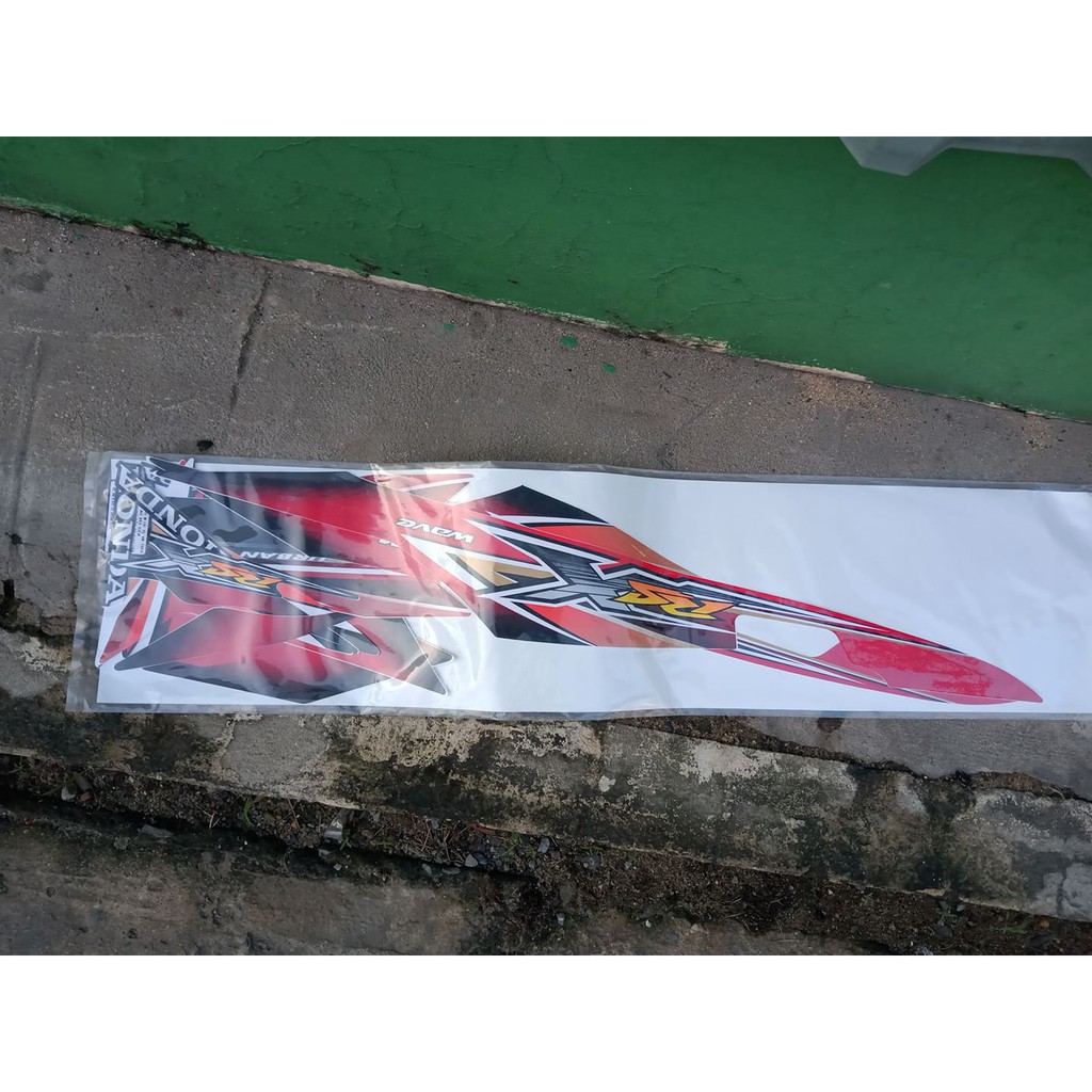 Bộ tem honda wave RSX 100 màu đỏ