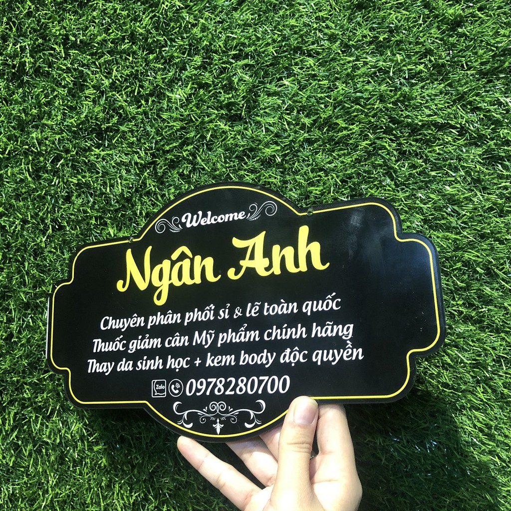 Bảng hiệu mica thiết kế theo yêu cầu - Dụng cụ chụp hình sản phẩm bán hàng cho chị em