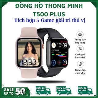 Đồng Hồ Thông Minh ⚡FreeShip⚡ T500 Plus kiểu dáng Watch series 5, bản nâng cấp, chống nước-Bảo Hành 12 Tháng