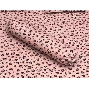 Vỏ gối ôm Cotton Poly 30x100cm có dây rút,được chọn mẫu trên bài,da báo hồng