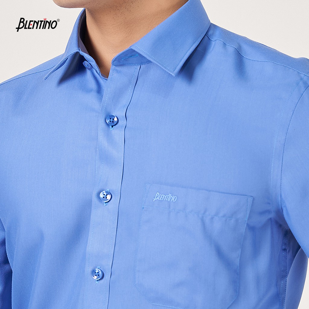 Áo Sơ Mi Nam Dài Tay Công Sở Trơn. Thương Hiệu Blentino BSS04(2)
