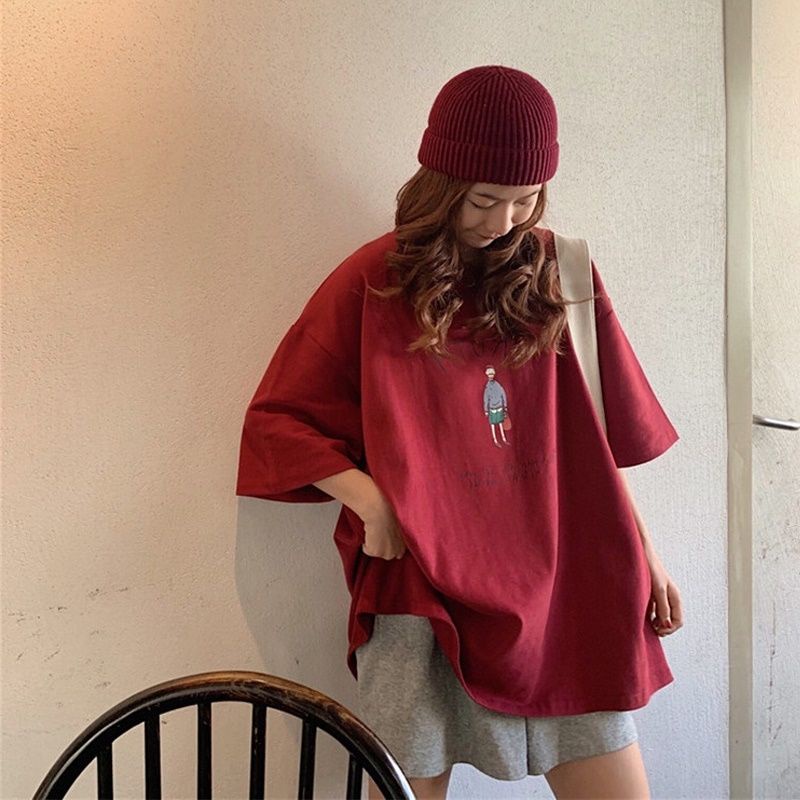 Áo thun tay lỡ fom rộng in  TRUTH. DSK áo thun unisex freesize