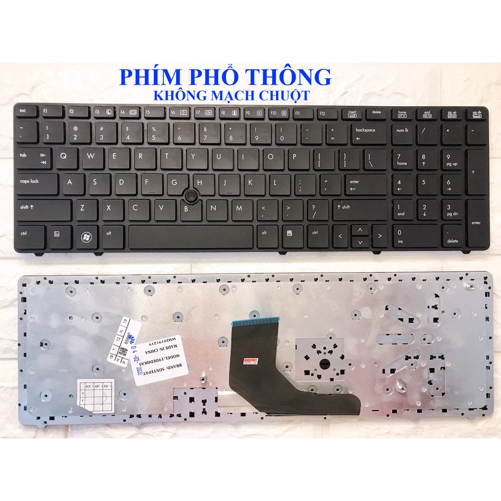 [Mã ELFLASH5 giảm 20K đơn 50K] Bàn phím laptop HP EliteBook 8560p, 8570p,8560B, ProBook 6560b, 6565b, 6570B