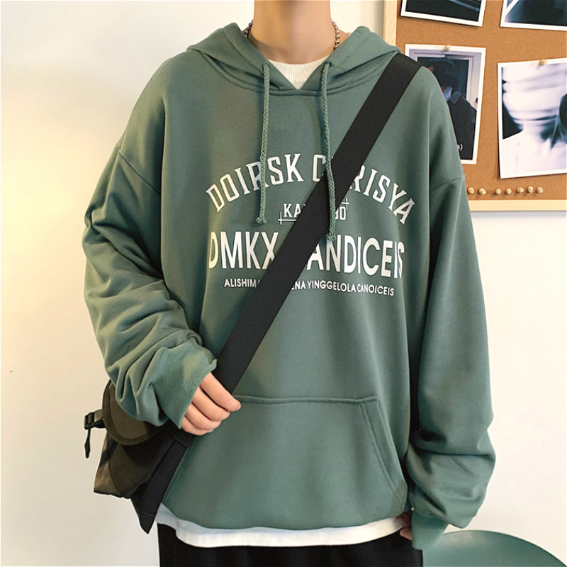 Áo hoodie tay dài in họa tiết chữ phong cách Hàn dành cho nam và nữ 4 màu tùy chọn | BigBuy360 - bigbuy360.vn