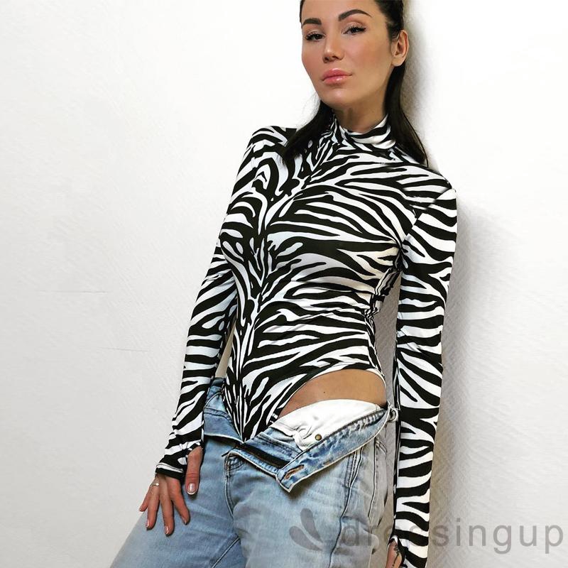 Đồ ngủ liền thân họa tiết ngựa vằn quyến rũ cho nữ