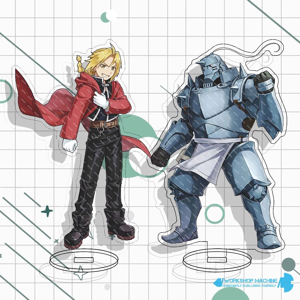 Mô hình nhân vật hoạt hình Fullmetal Alchemist có giá đỡ bằng acrylic