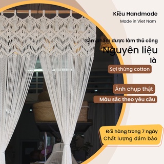 Rèm cửa macrame cao 2,2m- trang trí nhà cửa, đồ decor