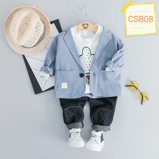Set vest bé trai
