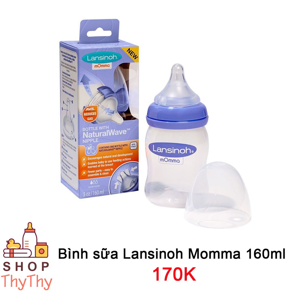 Bình Sữa Cho Bé Lansinoh Momma 240ml
