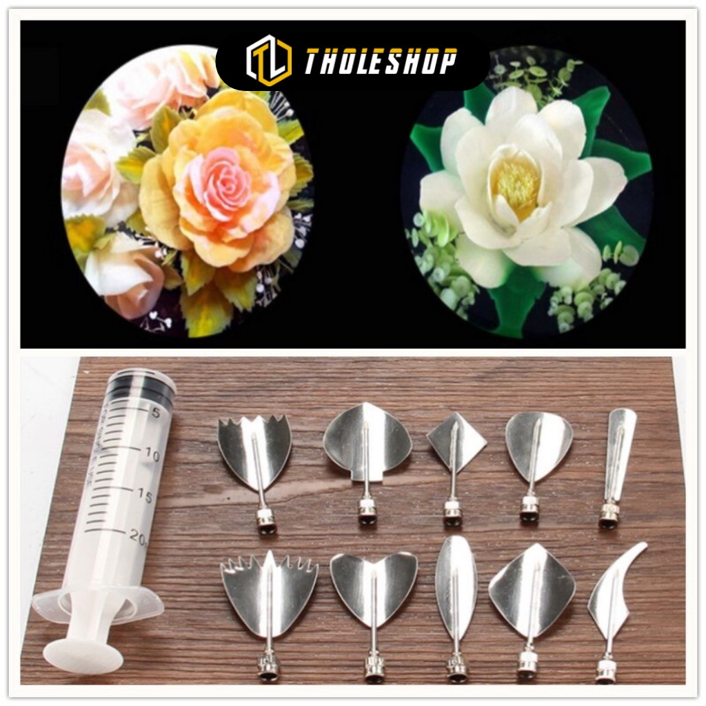 Bộ Dụng Cụ Làm Thạch Rau Câu - Bộ Tạo Hình Thạch 10 Món Thép Không Gỉ 5310