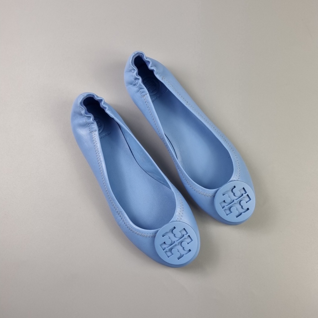 Giày Tory Burch Minnie Travel Leather Ballet Flats - Hàng chính Hãng