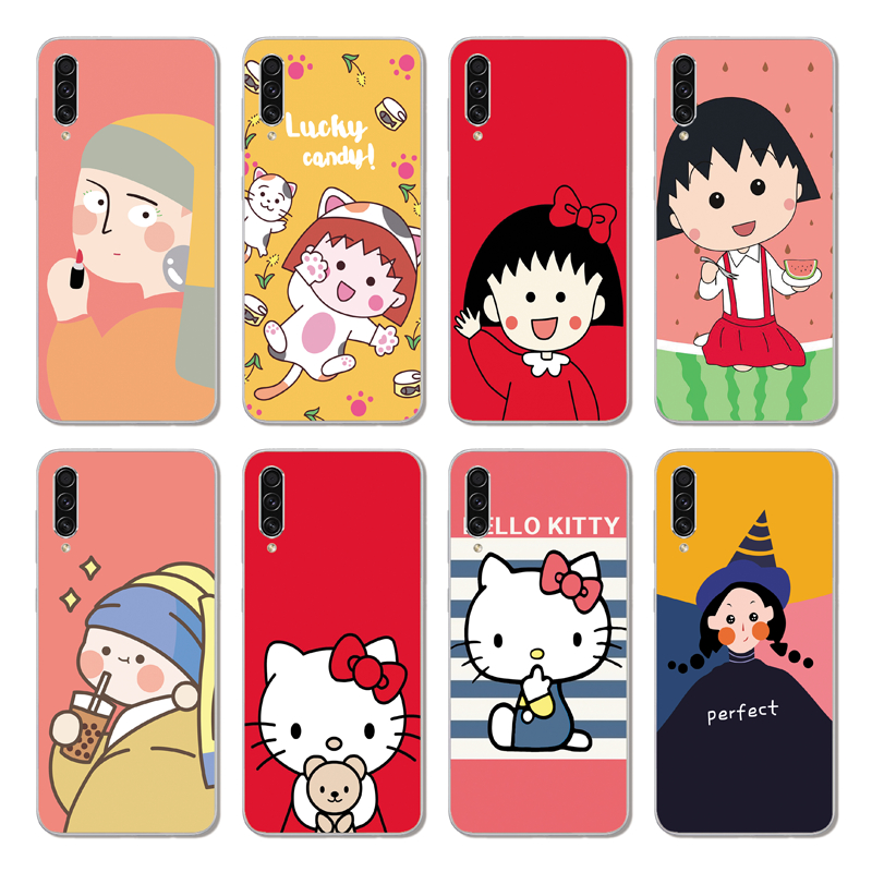 Ốp điện thoại hình Hello Kitty dành cho Samsung Galaxy A9 A8 A7 A6 A5 Plus 2018/ A750 A9S