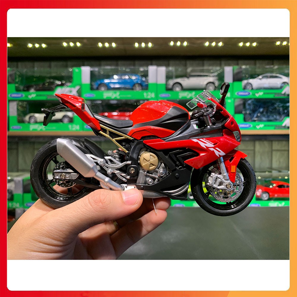 MÔ HÌNH XE BMW S1000RR 2020 1:12 HUAYI MODEL